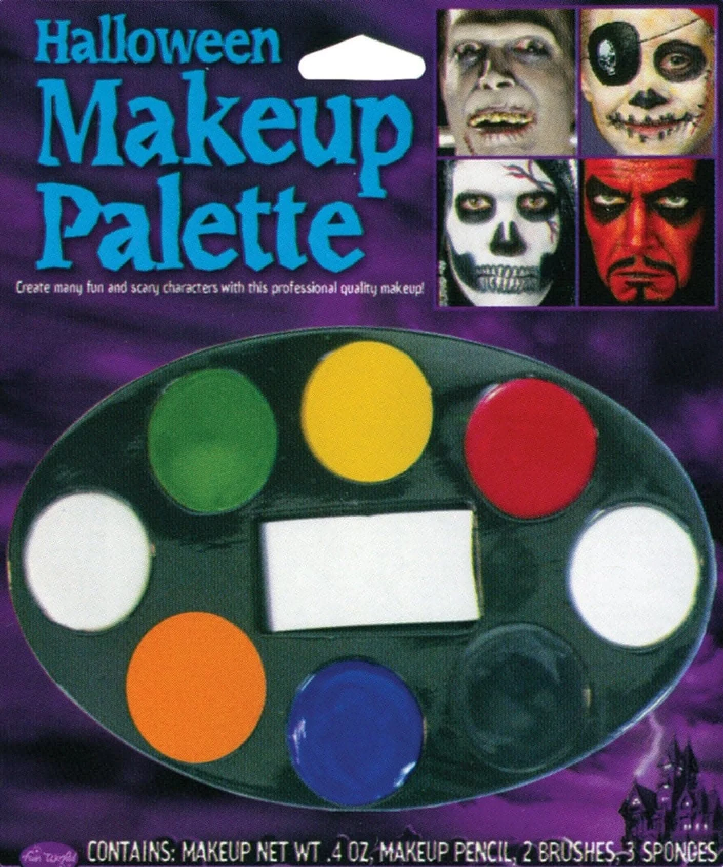 "8 Color Face Paint" Pro-Quality Halloween Makeup Kit 3 "8 Color Face Paint" Pro-Quality Halloween Makeup Kit