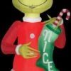 Airblown Grinch With Nice Stocking Giant Inflatable Scene - Dr. Seuss -Halloween Costumes Store airblown grinch with nice stocking giant inflatable scene dr seuss 15813487329328