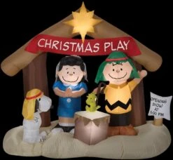 Airblown Peanut Nativity Scene