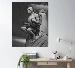 Alien Mind Control Poster -Halloween Costumes Store alien mind control poster 29931189993520