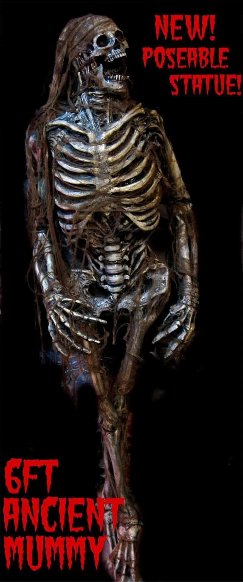 "Ancient Egyptian Mummy" Professional Halloween Prop 3 "Ancient Egyptian Mummy" Professional Halloween Prop