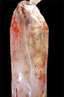 "Bloody Female Bodybag" Electric Animated Halloween Prop