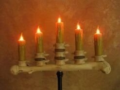 "Candelabra Table Top Halloween Prop W/ 5 Flicker Candles" Haunted House Lighting -Halloween Costumes Store candelabra table top halloween prop w 5 flicker candles haunted house lighting 23614393281