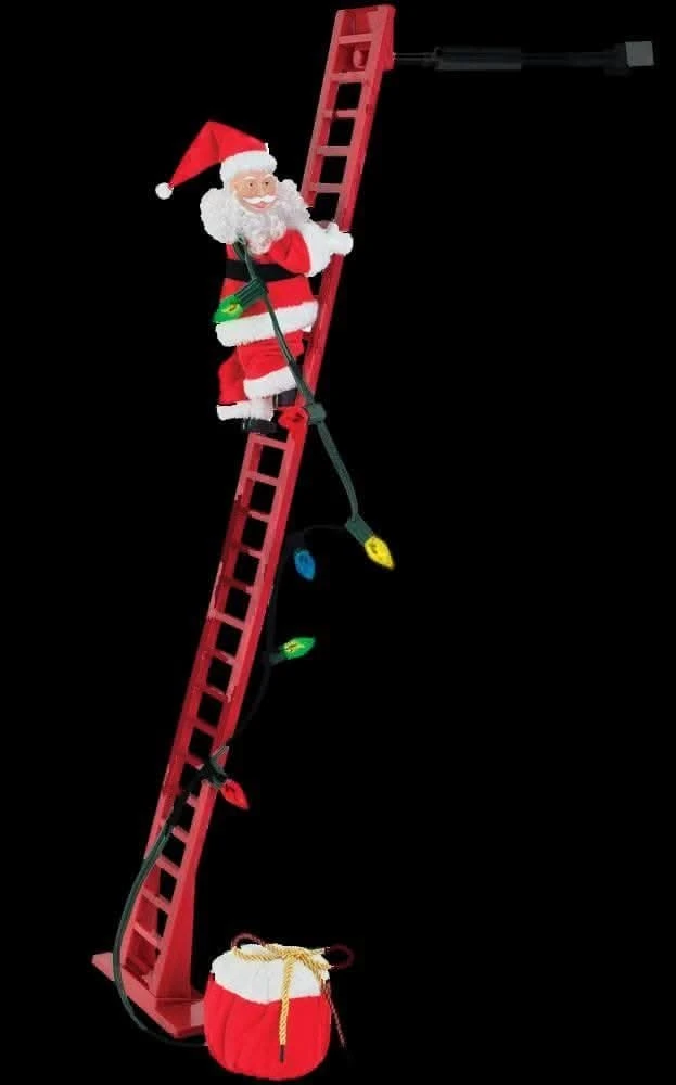 "Climbing Santa" Animated Christmas Decoration 3 "Climbing Santa" Animated Christmas Decoration