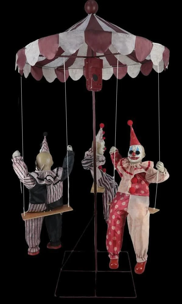 "Clown Go-Round" Electric Animated Halloween Prop 3 "Clown Go-Round" Electric Animated Halloween Prop