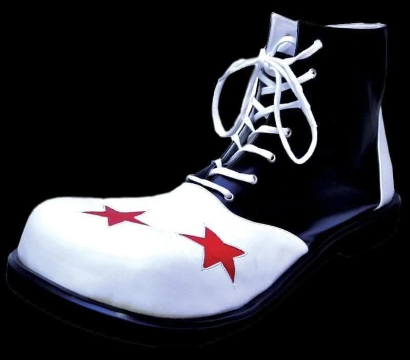 "Clown Shoes - Black & White" Halloween Costume Shoes 3 "Clown Shoes - Black & White" Halloween Costume Shoes