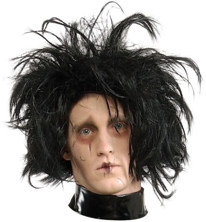 "Edward Scissorhands - Black" Halloween Costume Wig 3 "Edward Scissorhands - Black" Halloween Costume Wig