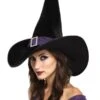 "Elegant Witch - Black/Purple" Halloween Costume Hat 2 "Elegant Witch - Black/Purple" Halloween Costume Hat -Halloween Costumes Store elegant witch black purple halloween costume hat 8179892225