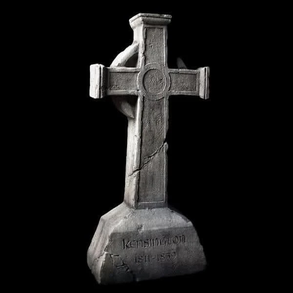 "Gothic Gravestone" Electric Animated Graveyard Prop 3 "Gothic Gravestone" Electric Animated Graveyard Prop