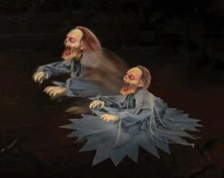 "Lunging Zombie Reaper" Electric Animated Halloween Prop - Open Box