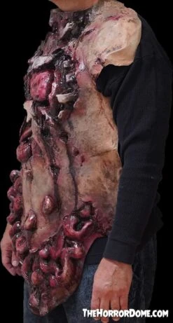 Movie Quality Gutted Zombie Chest" Halloween Costume Accessory -Halloween Costumes Store movie quality gutted zombie chest halloween costume accessory 28904396259376