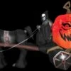 "Reaper With Horse And Carriage" Air-Blown Inflatable Halloween Decoration -Halloween Costumes Store reaper with horse and carriage air blown inflatable halloween decoration 14357560819760