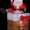 "Santa Climbing" Animated Air-blown Inflatable Christmas Decoration -Halloween Costumes Store santa climbing animated air blown inflatable christmas decoration 28746683940912