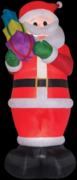 "Santa With Gifts - 16 Foot Tall" Air-Blown Inflatable Halloween Decoration