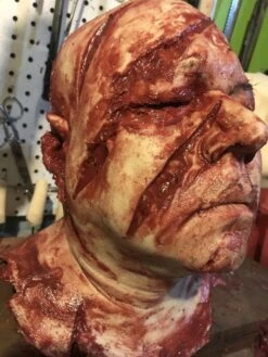 "Silicone Severed Head" Gory Halloween Prop -Halloween Costumes Store silicone severed head gory halloween prop 11948591939632