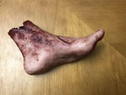 "Silicone Severed Left Female Foot" Body Parts Halloween Prop -Halloween Costumes Store silicone severed left female foot body parts halloween prop 11943768948784
