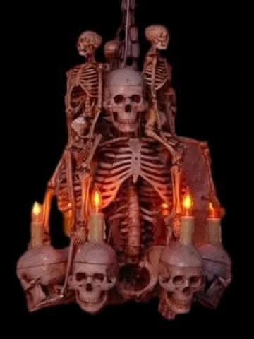 "Skeleton Chandelier" Haunted House Lighting 3 "Skeleton Chandelier" Haunted House Lighting