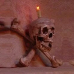 "Skull/Femur Bone Wall Sconce" Haunted House Lighting -Halloween Costumes Store skull femur bone wall sconce haunted house lighting 8721168193