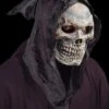 "Skull Hooded Flexi Face" Mask 2 "Skull Hooded Flexi Face" Mask -Halloween Costumes Store skull hooded flexi face halloween mask 14144741539888