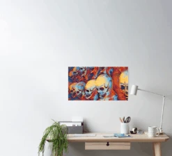 Skull Poster -Halloween Costumes Store skull poster 29931461967920