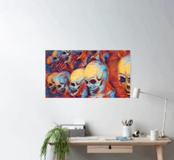 Skull Poster -Halloween Costumes Store skull poster 29931462098992