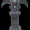 "Stone Gargoyle With Sound And Lights" Halloween Decoration 2 "Stone Gargoyle With Sound And Lights" Halloween Decoration -Halloween Costumes Store stone gargoyle with sound and lights halloween decoration 14358136160304