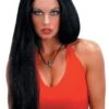 "Straight Black" Halloween Wig - 24' -Halloween Costumes Store straight black halloween wig 24 28432954916912