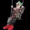 "Swinging Chuckles Clown" Electric Animated Halloween Prop -Halloween Costumes Store swinging chuckles clown electric animated halloween prop 28754897469488