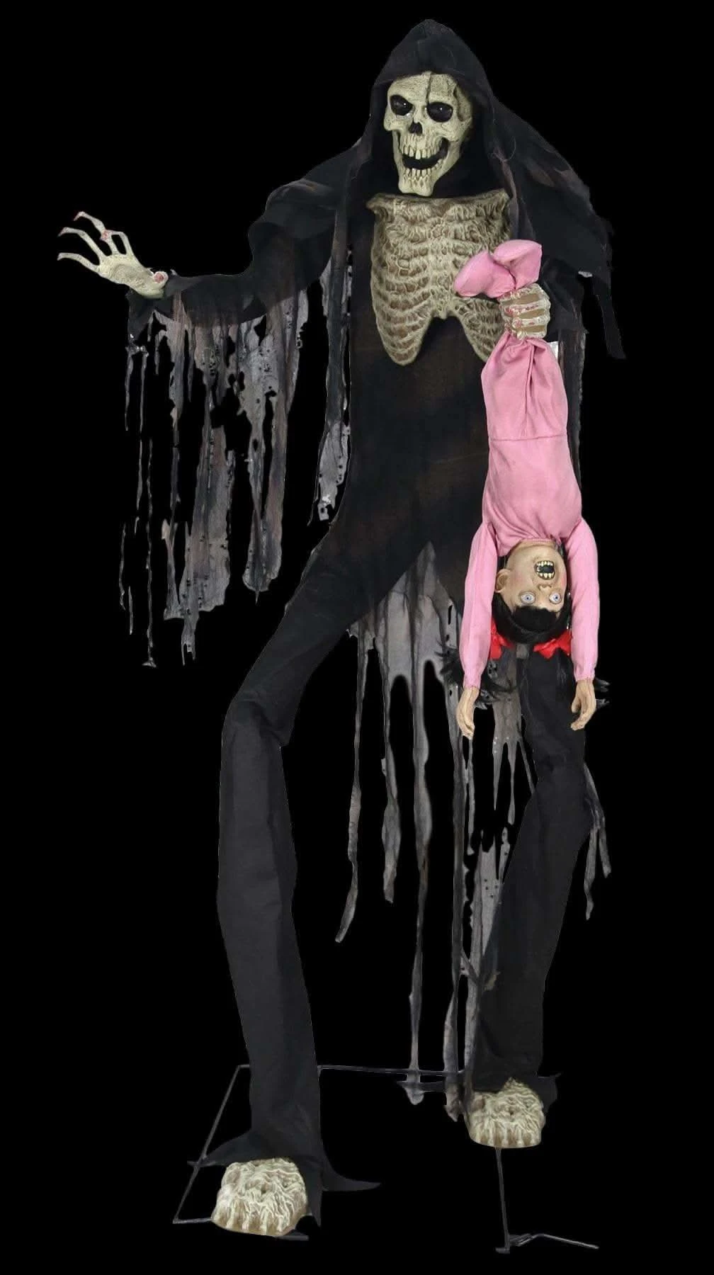 "Towering Boogey Man With Child" Electric Animated Halloween Prop 3 "Towering Boogey Man With Child" Electric Animated Halloween Prop