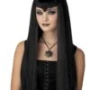 "Vampire - Straight Black Hair" Halloween Wig -Halloween Costumes Store vampire straight black hair halloween wig 28432919265328