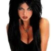 "Vampiress - Black" Halloween Wig -Halloween Costumes Store vampiress black halloween wig 8179892545